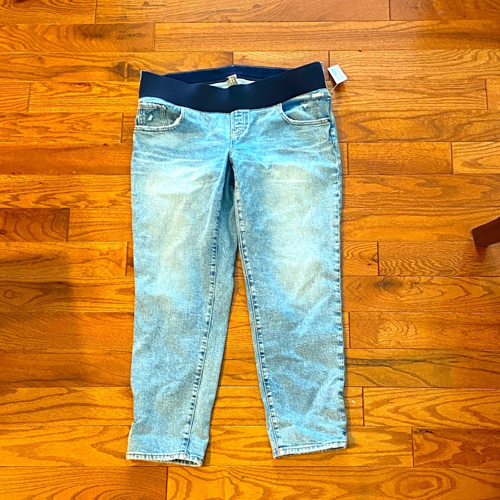 Old navy maternity capris jeans sz 12 denim New